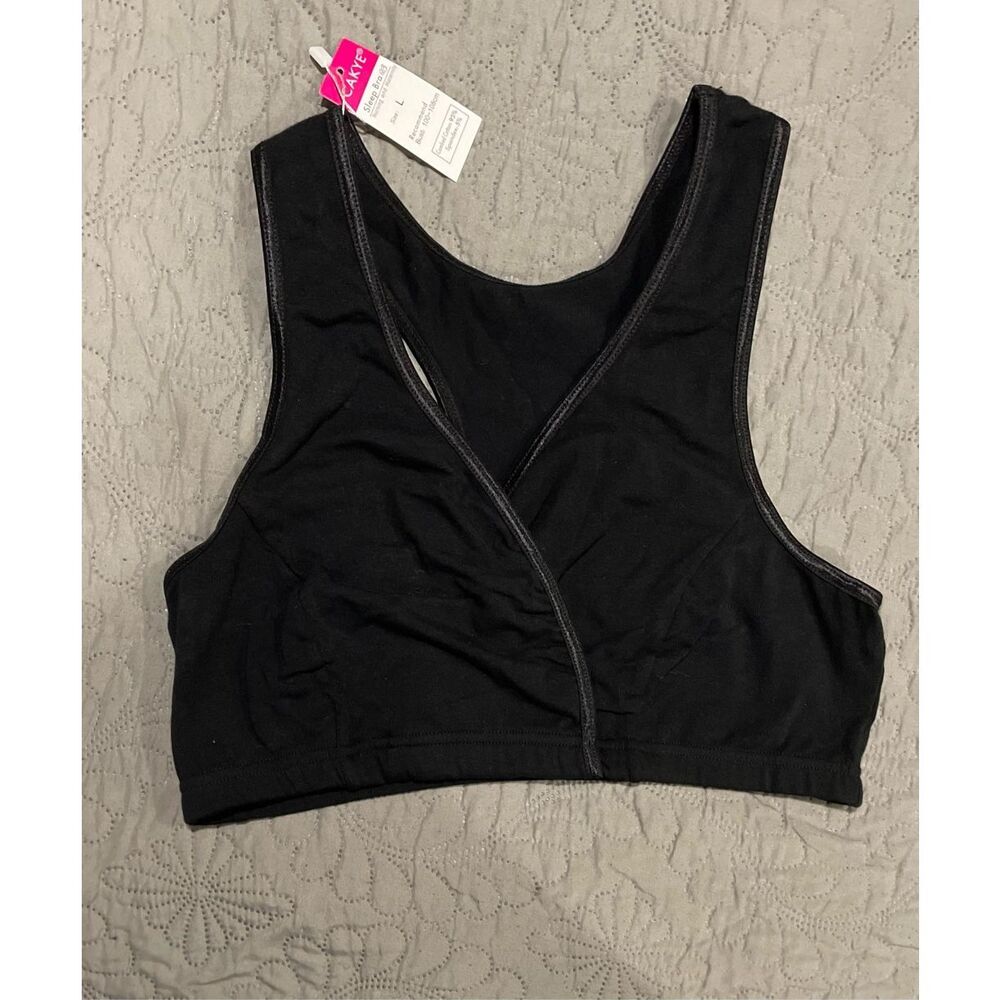 Cakye Large Black Sleep Bra Nursing Maternity   New